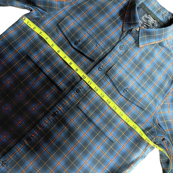 REI Co-op Wallace Men's Blue Plaid Shirt, size Medium - Picture 9 of 9